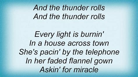 Garth Brooks The Thunder Rolls Lyrics Youtube