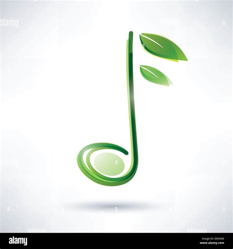 Green Musical Note Abstract Background Stock Vector Image And Art Alamy