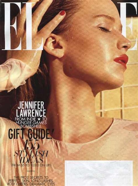 Jennifer Lawrence Fansite Two Covers Of Jennifer Lawrence On Elle Magazine