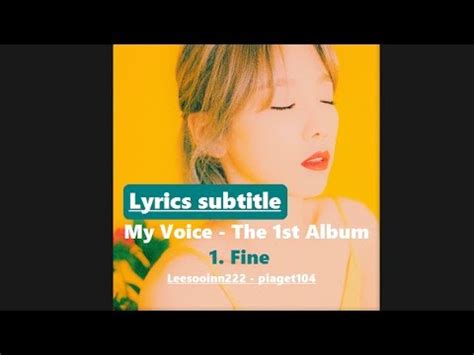 Select the following files that you wish to download or play stream, if you do not find them, please search only for artist, song, video title. 태연(TAEYEON) - Fine / 가사자막(Lyrics subtitle) - YouTube