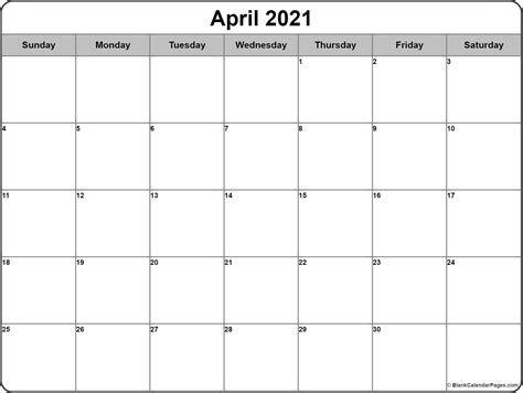 Print the calendar template or use it digitally. April 2021 calendar | free printable monthly calendars