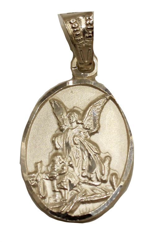 Guardian Angel Sterling Silver Pendant Medal With Inch Etsy