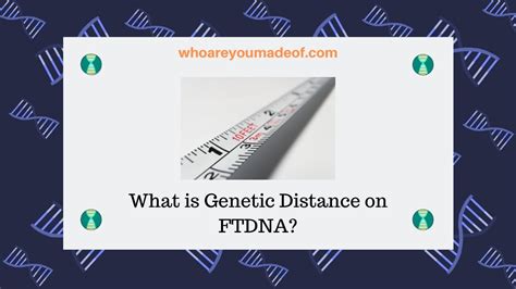 What Is Genetic Distance On Ftdna Who Are You Made Of