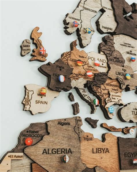 Wall Map Travel Pins Wayne Baisey