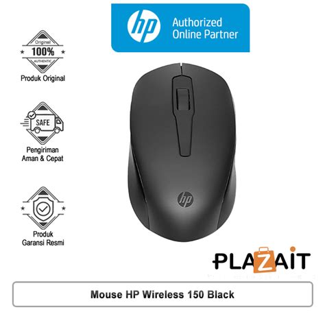 Mouse Hp Wireless 150 Black Plaza It