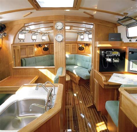 Sailboat Salon Boat Interior Design Yacht Interior Design Sailboat