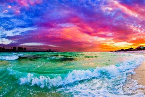 Purple Blue Sunset Ocean Wave Beautiful Sea By Eszra Tanner Blue Sunset Colorful Landscape