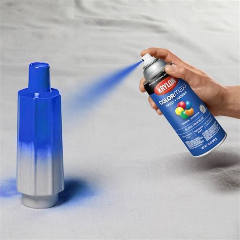 Krylon Colormaxx Gloss True Blue Spray Paint And Primer In One Net Wt