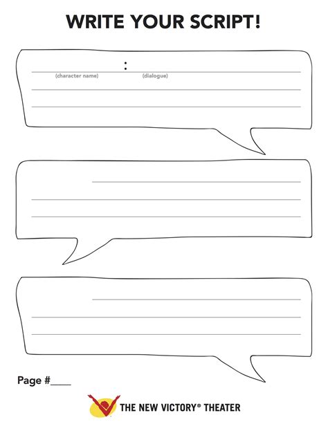 Free Play Script Template Printable Templates