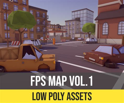 Artstation Low Poly Fps Map Vol1 Asset For Unity 3d Map And Models