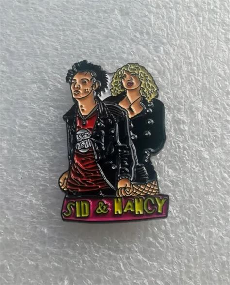 Sex Pistols Sid Vicious And Nancy Spungen Pin Badge Punk Rock Anarchy