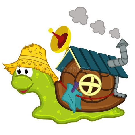 Bei bernsteinschencken) bei anderen wird zum. Schnecke mit einem Haus vektor abbildung. Illustration von ...