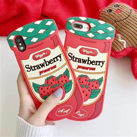 Strawberry Preserves Phone Case Silicone Phone Case Iphone Cases