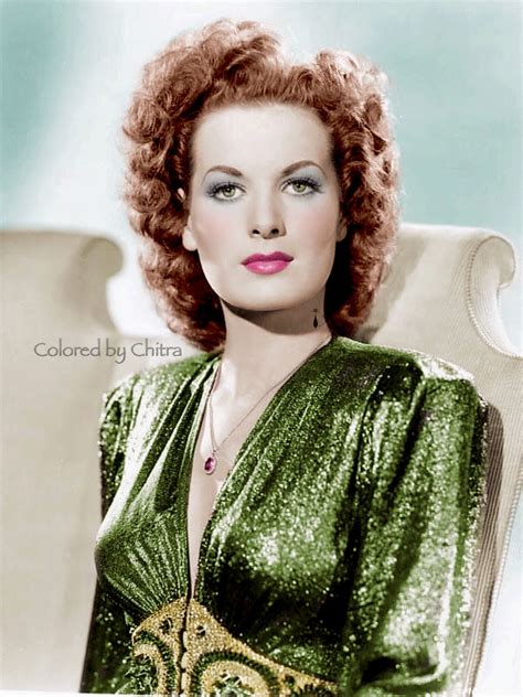 A Tribute To Maureen Ohara On Her Birthday Anniversary August 171920 Colored By Chitra