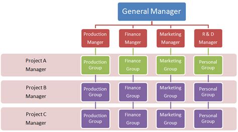 Organizational charts are essentially a diagram of your company or organization's hierarchical structure. Project Management: Matrix Organization Structure