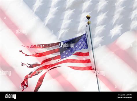 Tattered American Flag High Resolution Stock Photography And Images Alamy
