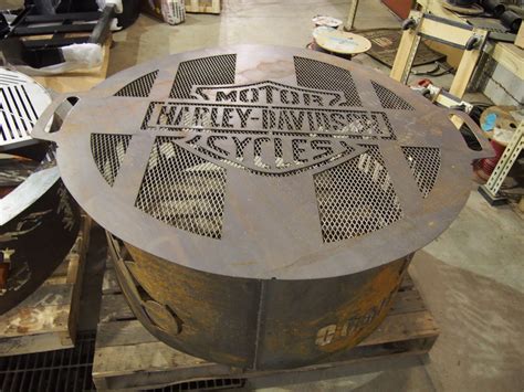 Maybe you would like to learn more about one of these? Harley Davidson Custom Fire pit with lid | Custom Fire ...