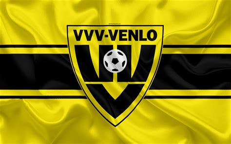 Download Wallpapers Vvv Venlo 4k Dutch Football Club Logo Emblem