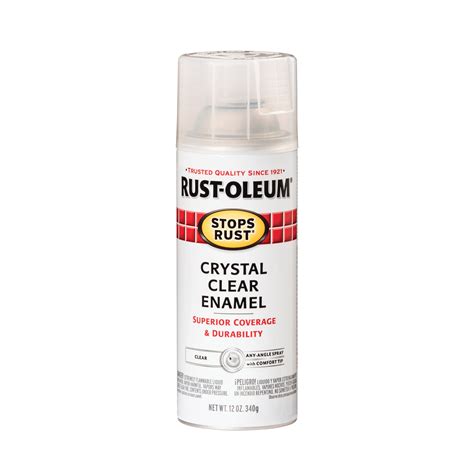 Crystal Clear Rust Oleum Stops Rust Gloss Protective Enamel Spray
