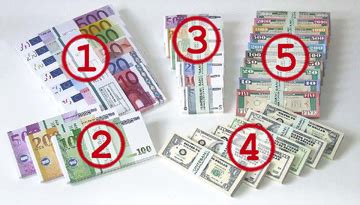 Geldscheine zum spielen ausdrucken : Euroscheine, Geldscheine & Dollarscheine BUNTEBANK Spielgeld