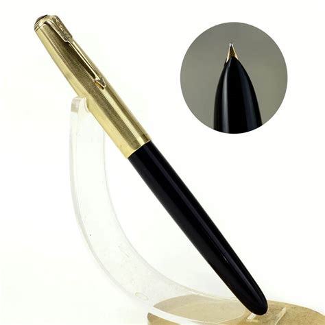 Buy Vintage Parker 51 Vacumatic Black Fountain Pen With 14k Gold F Nib