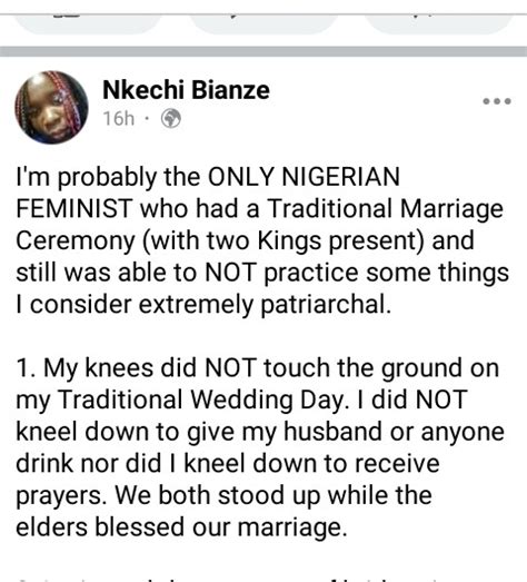 Nigerian Feminist Throws Shade At Her Fellow Feminist Who Knelt Down