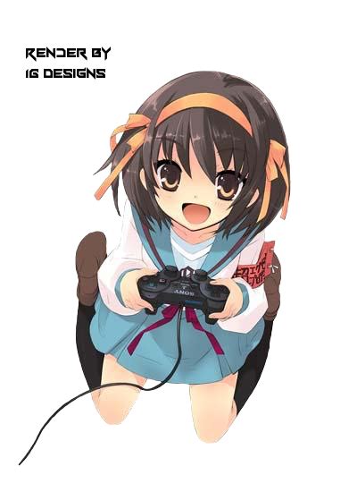 Gamer Girl Anime Render By Liany33 On Deviantart
