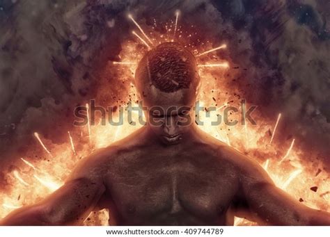 Photo Explosions Behind Stock Photo Edit Now 409744789