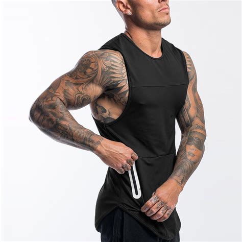 Quick Dry Breathable Men Fitness Tank Top Bodybuilding Muscle Vest Tee