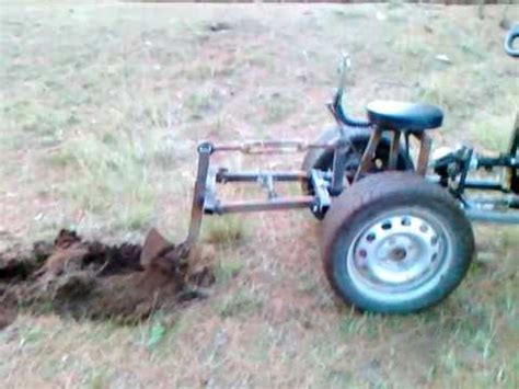 Homemade Tractor Plowing Youtube