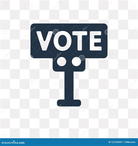 Vote Vector Icon Isolated On Transparent Background Vote Trans Stock