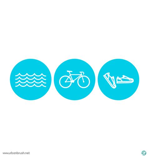 노르웨이 개인 트라이애슬론 국가대표 크리스티안 블룸멘펠트가 1등으로 경기를 마친 뒤 구토하고 있다. 철인3종 아이콘 일러스트 ai 무료다운로드 free Triathlon icon - Urbanbrush