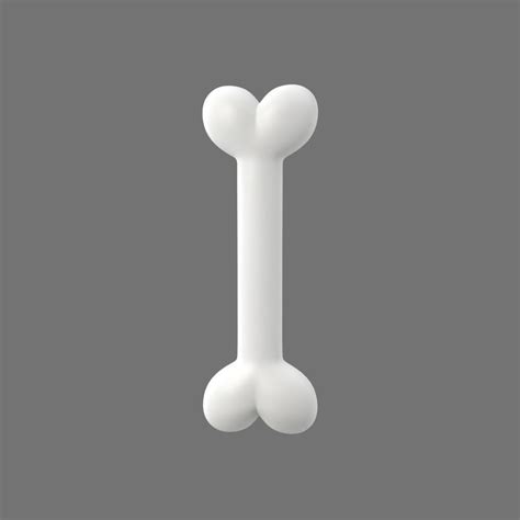 3D Dog bone simple cartoon | CGTrader