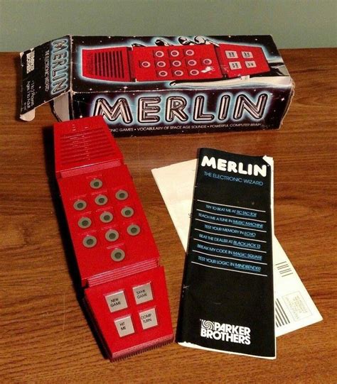 Merlin The Electronic Wizard 1978 Game With Box And Instructions Works
