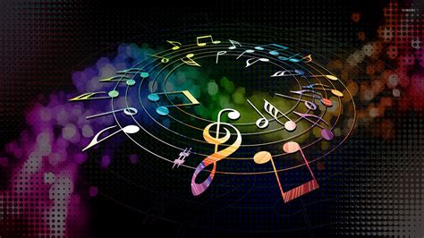 Colorful musical notes wallpaper - Music wallpapers - #19434