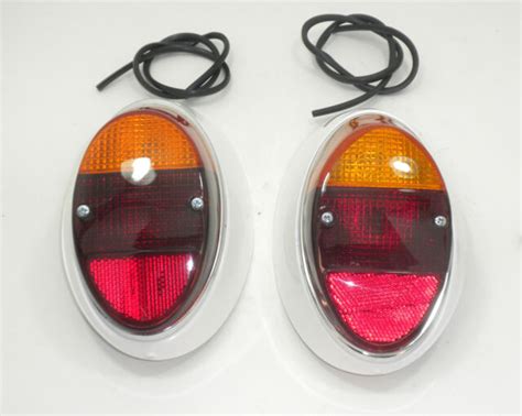 Tail Light Assembly With Seal Red And Amber Lens Fits Volkswagen Type1