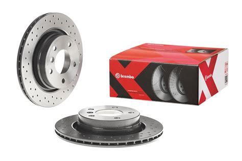 Bmw Disc Brake Pad And Rotor Kit Rear Mm Low Met Xtra Brembo