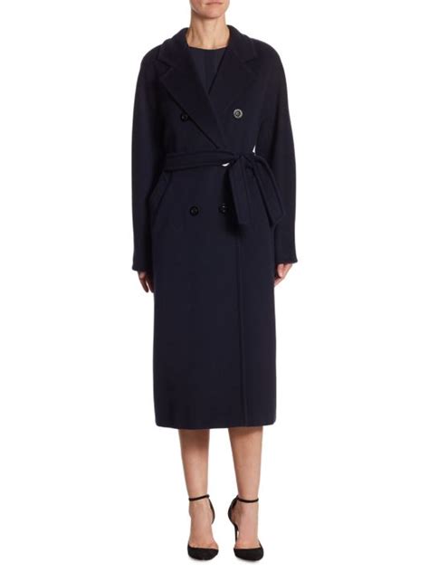 Max Mara Madame Double Breasted Coat Lightweight And Slim Design
