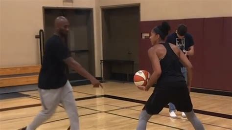 Kobe Bryant Trains Candace Parker In Hoops Workout
