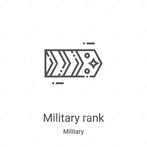 Military Rank Icon Vector From Military Collection Thin Line Military