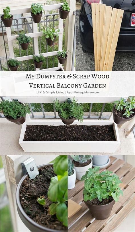 This Diy Vertical Balcony Garden Is Perfect For Small Spaces Or