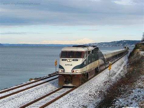 Amtrak Cascades Rail Train Railroad Photography Home Of The Brave