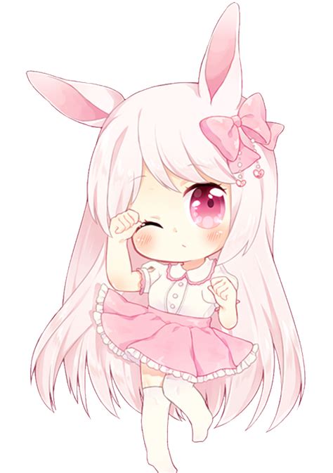 Chibi Anime Girl Bunny Kawaii