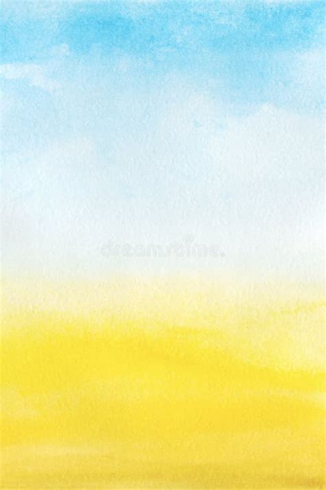 Sky Blue And Yellow Background Bright And Colorful Design