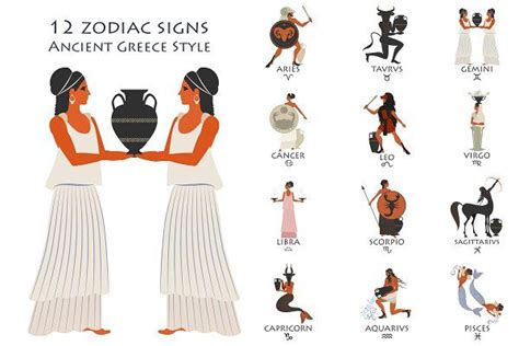 12 Zodiac Signs Ancient Greece I | Ancient greece, 12 zodiac signs, Ancient