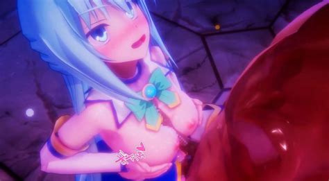 KonoSubas Worthless Goddess Aqua Whores Herself In Animation Sankaku