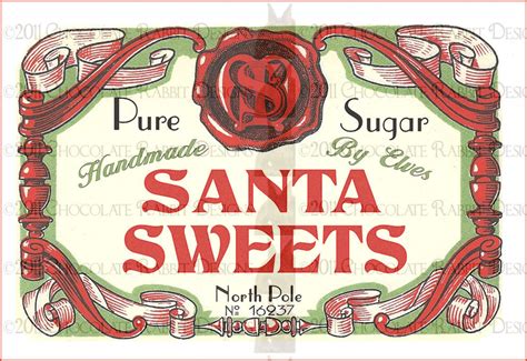 Free shipping on orders $39+. Vintage Christmas Candy Label Digital Download Printable ...