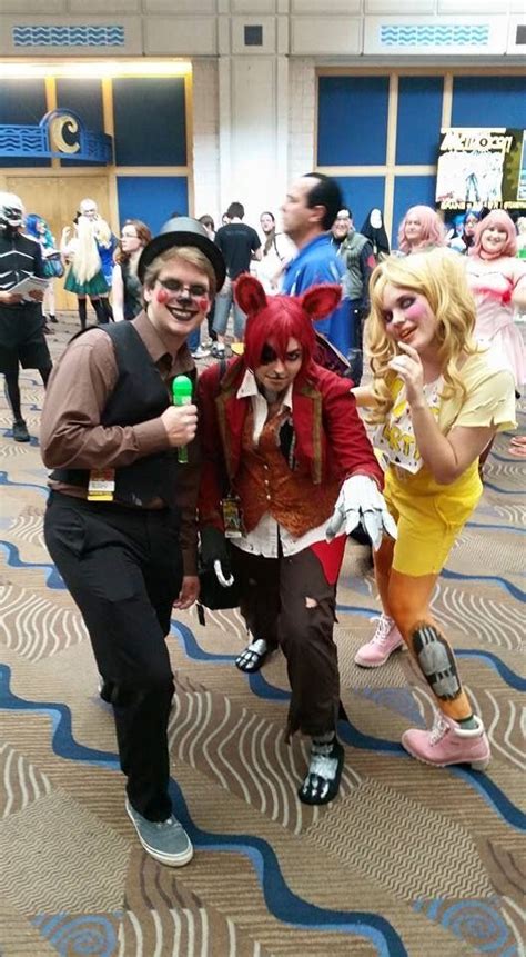 My Group Cosplay Of Fnaf Starring Toy Freddy Foxy And Toy Chica