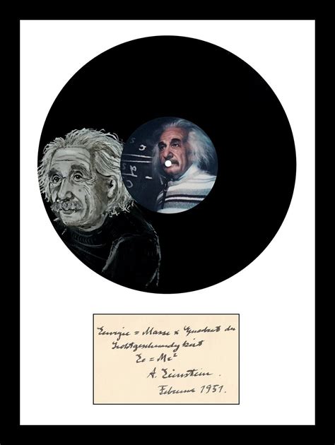 Albert Einstein Authentic Hand Signed Autograph With Hand Etsy