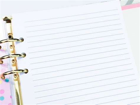 printed half letter size lined paper etsy lined paper